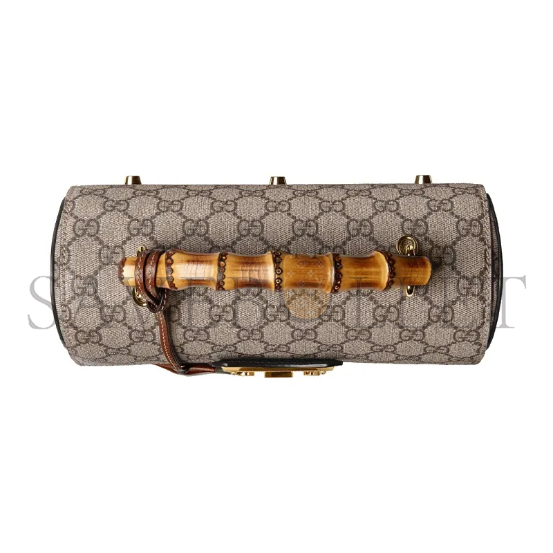 G*u*i padlock canvas with leather shoulder bag 603221 (24*17*10cm)